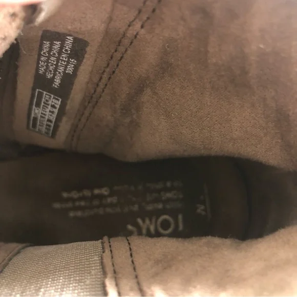 TOMS MAJORACA tan suede leather peep toe ankle boot - Picture 8 of 10